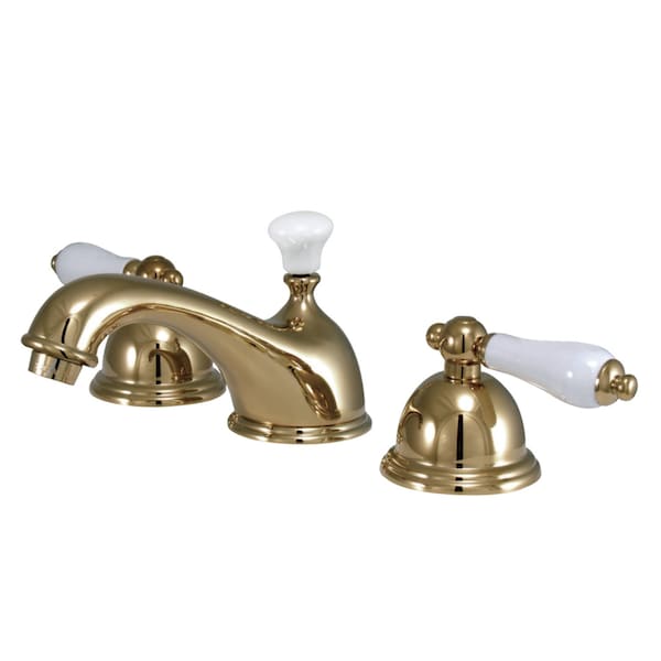 KS3962PL 8" Widespread Bathroom Faucet, Polished Brass
